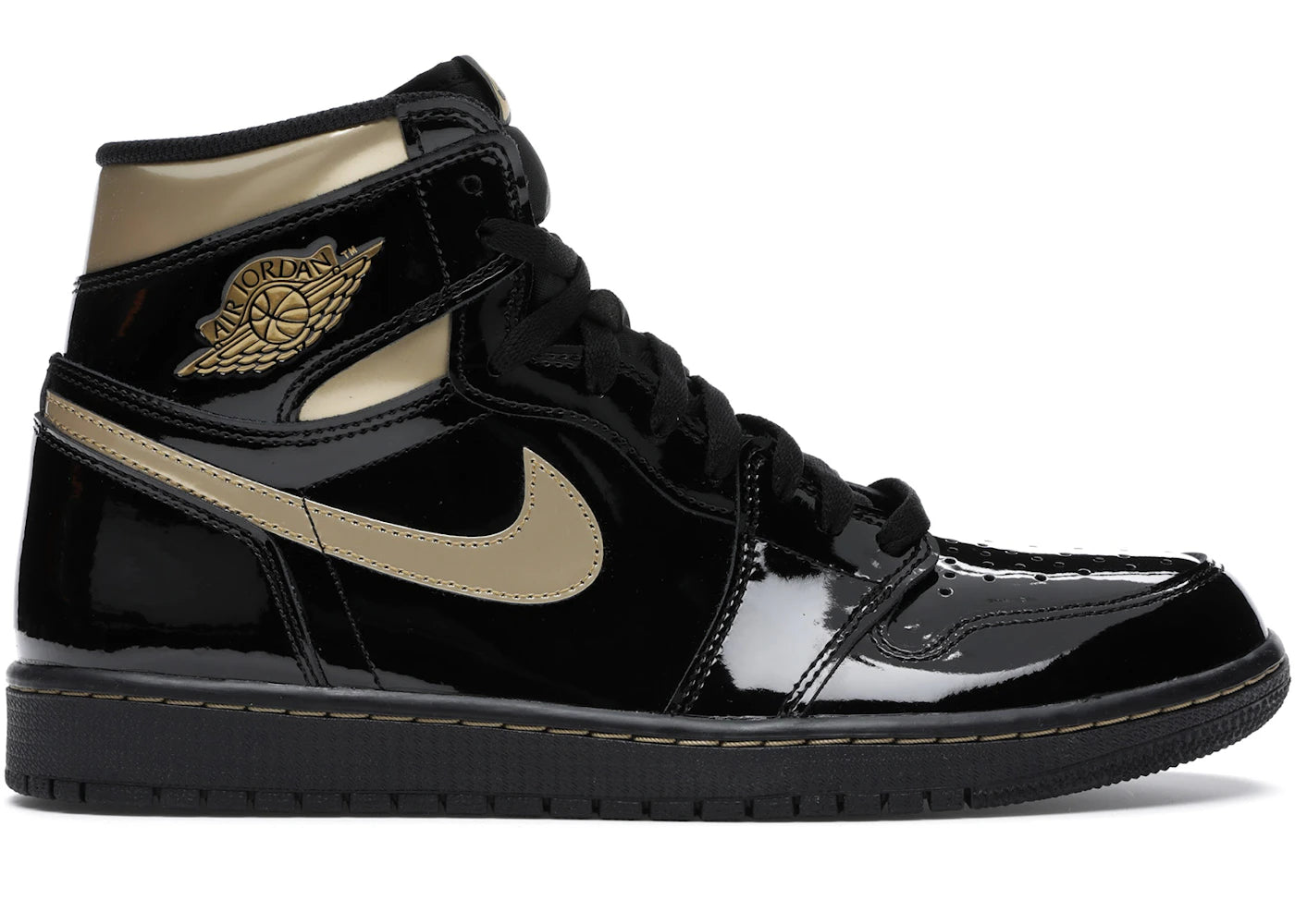Jordan 1 Retro High Black Metallic Gold
