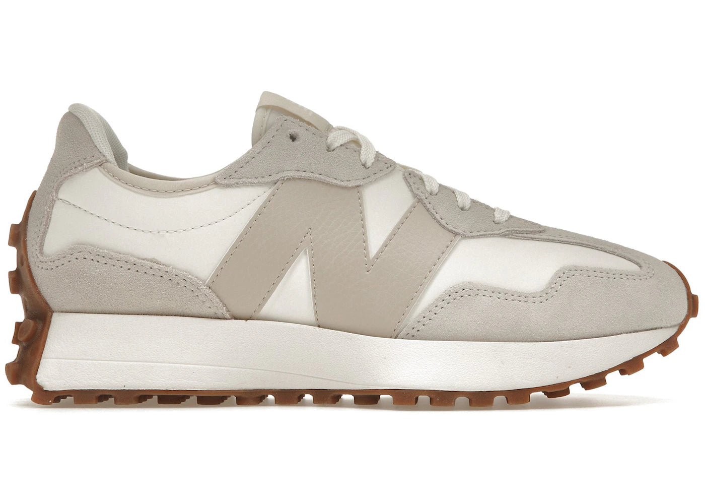 New Balance 327 Beige White Gum Pink