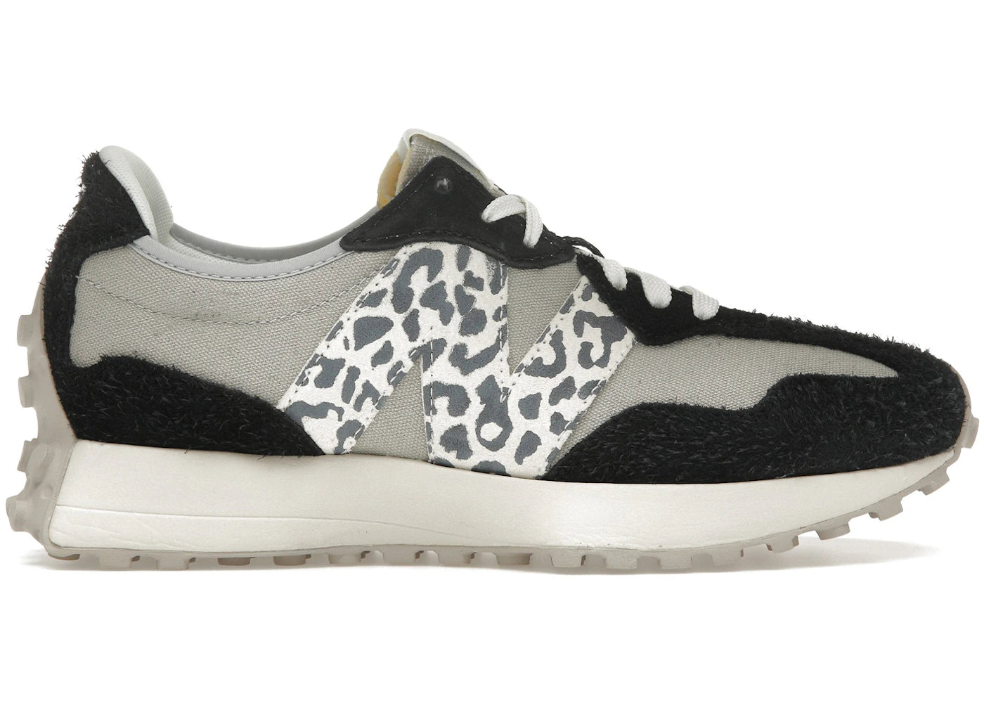 New Balance 327 Black Grey Leopard