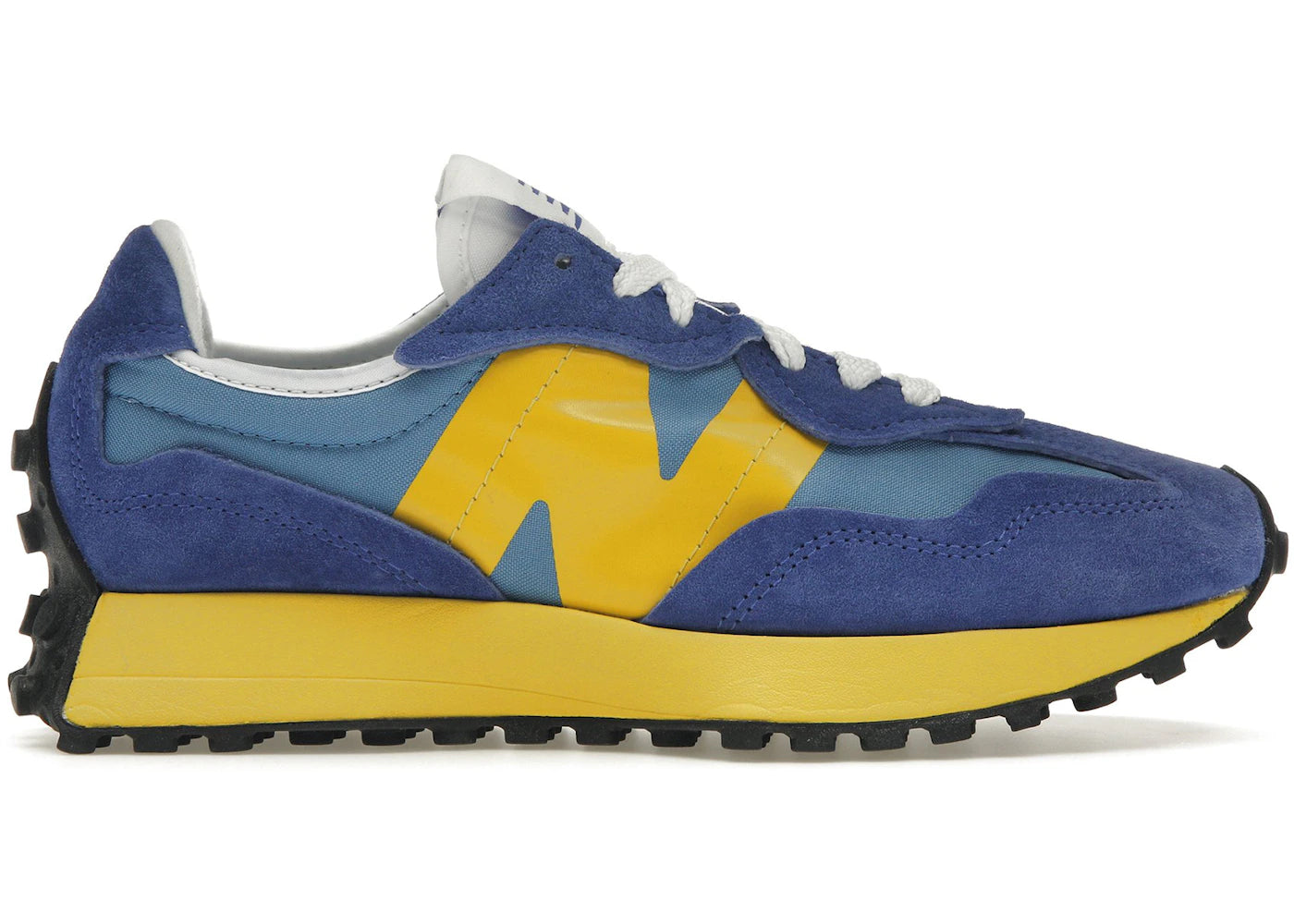 New Balance 327 Warped Essentials Marine Blue Yellow