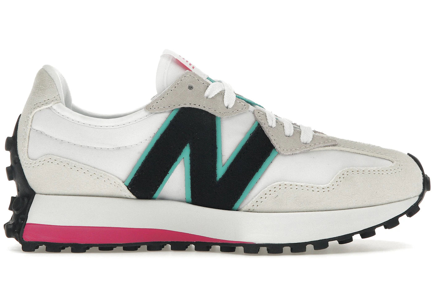 New Balance 327 White Grey Black Light Pink