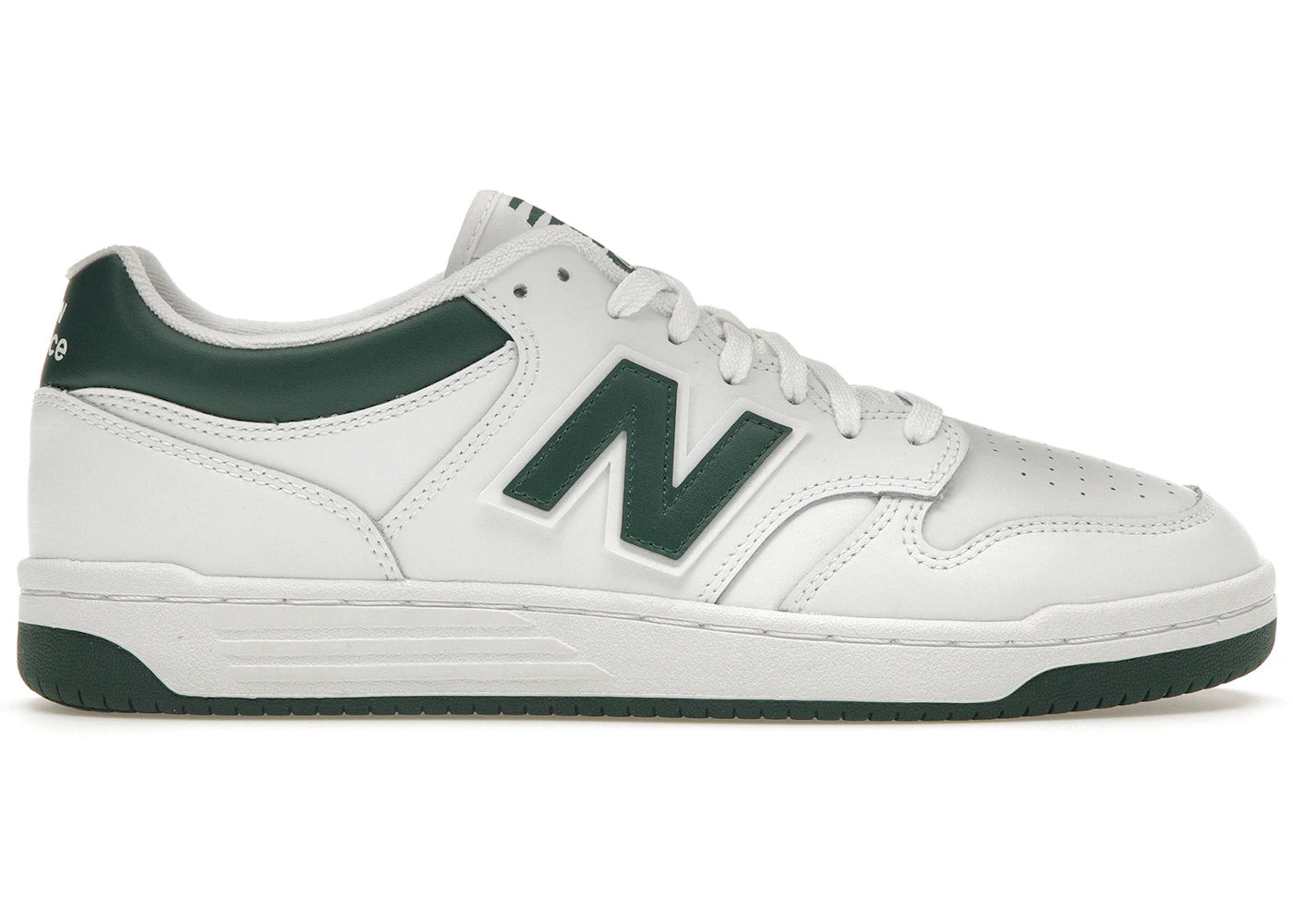 New Balance 480 White Nightwatch Green