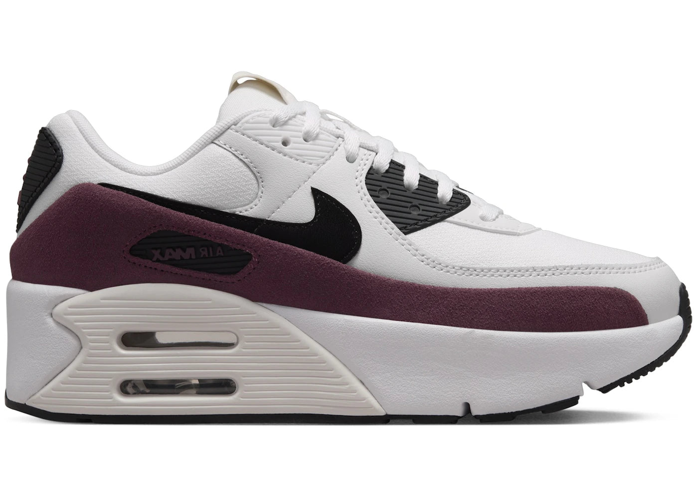 Nike Air Max 90 LV8 Sail Night Maroon Phantom Black
