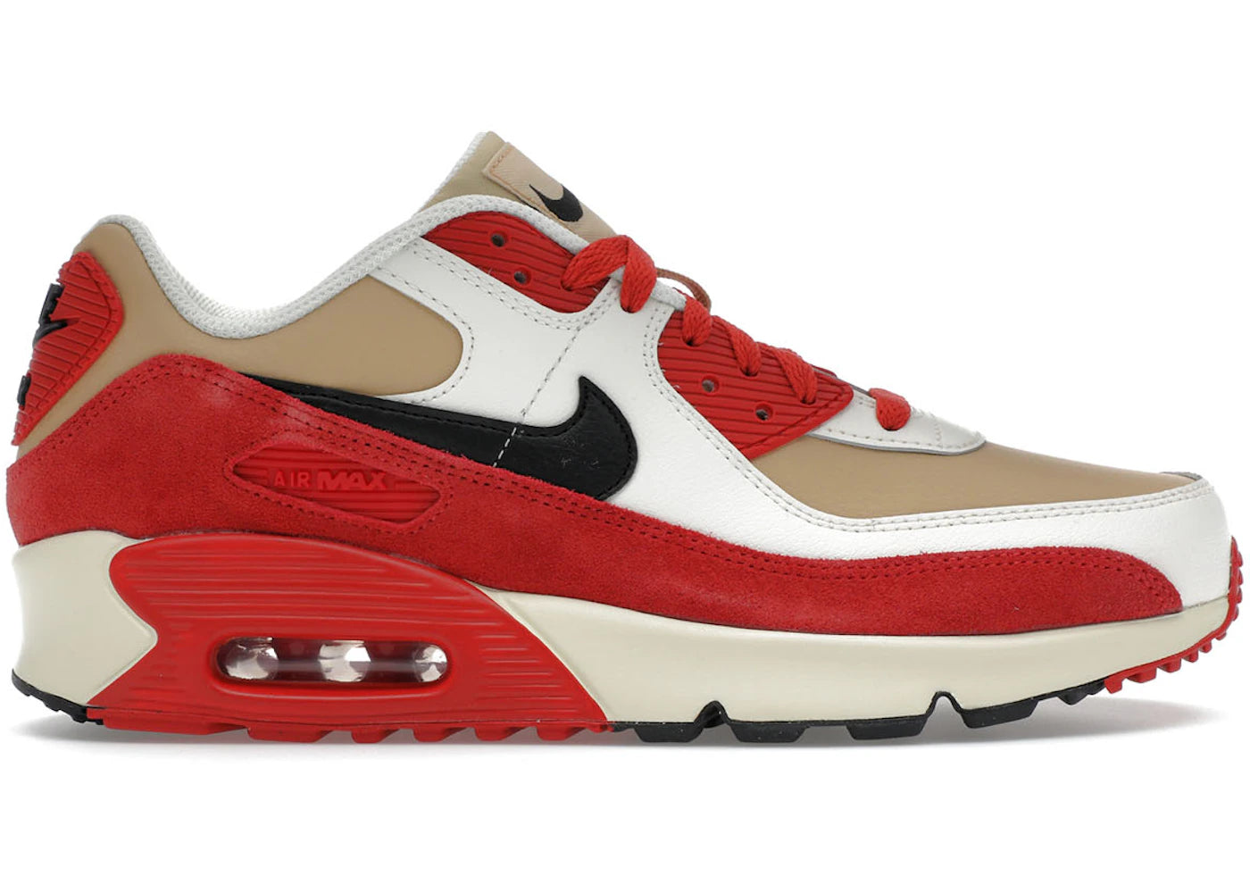 Nike Air Max 90 Leather Sesame Red Clay