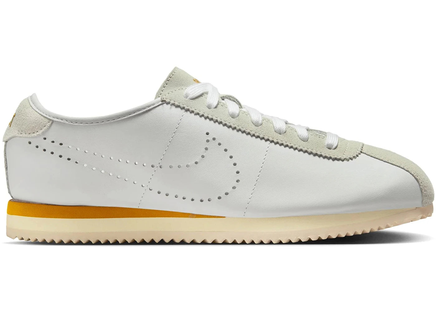 Nike Cortez White Bronze Perforated Swoosh