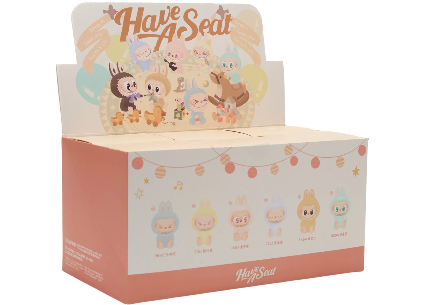 Pop Mart Labubu The Monsters Have a Seat Vinyl Plush  Sealed Case