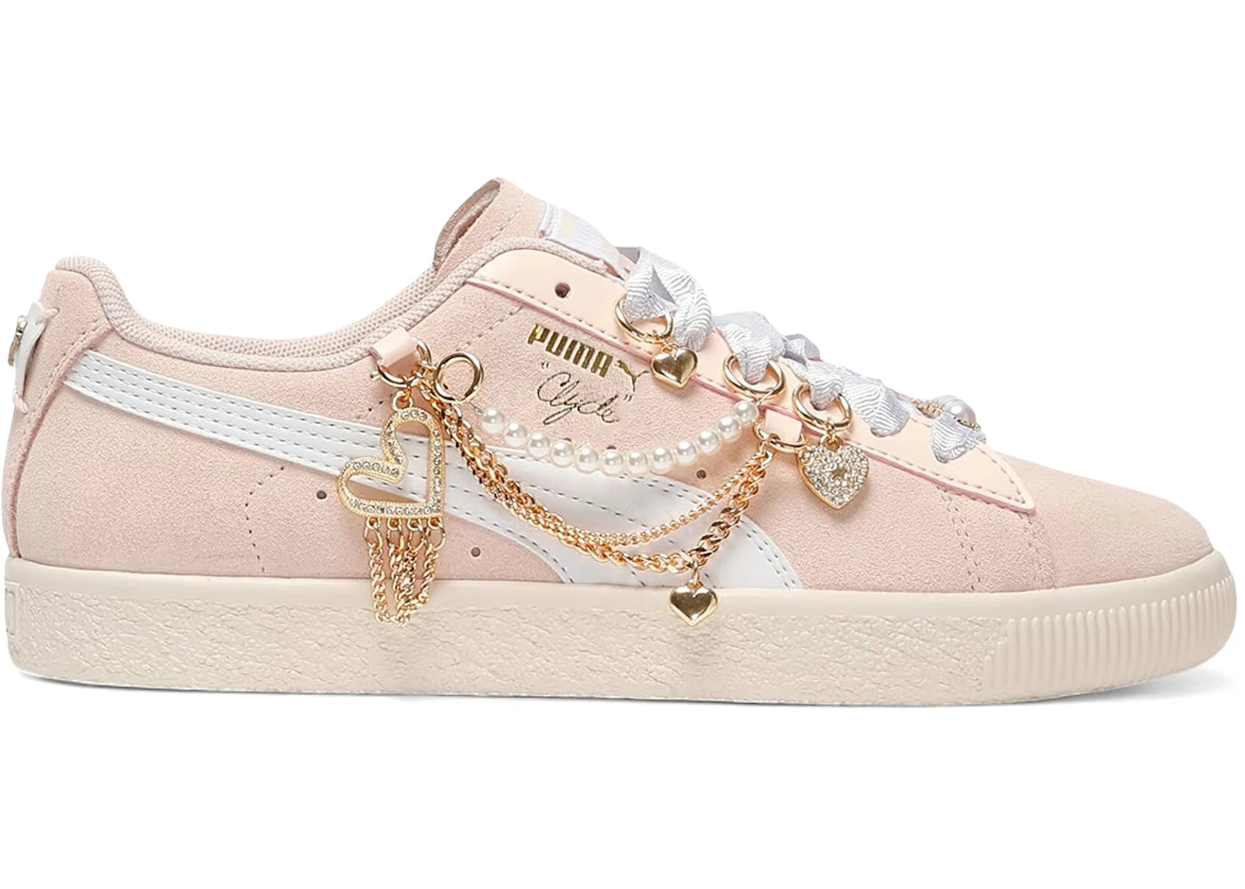 Puma Clyde Charm Rosebay Alpine Snow
