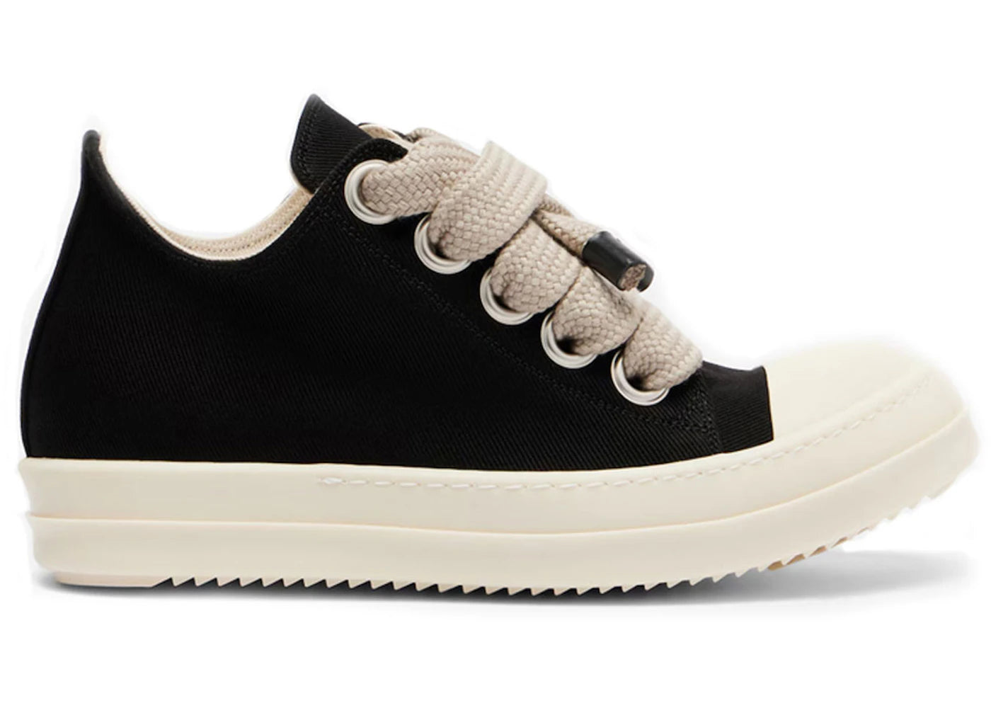 Rick Owens DRKSHDW Jumbolace Low Sneakers Black Milk