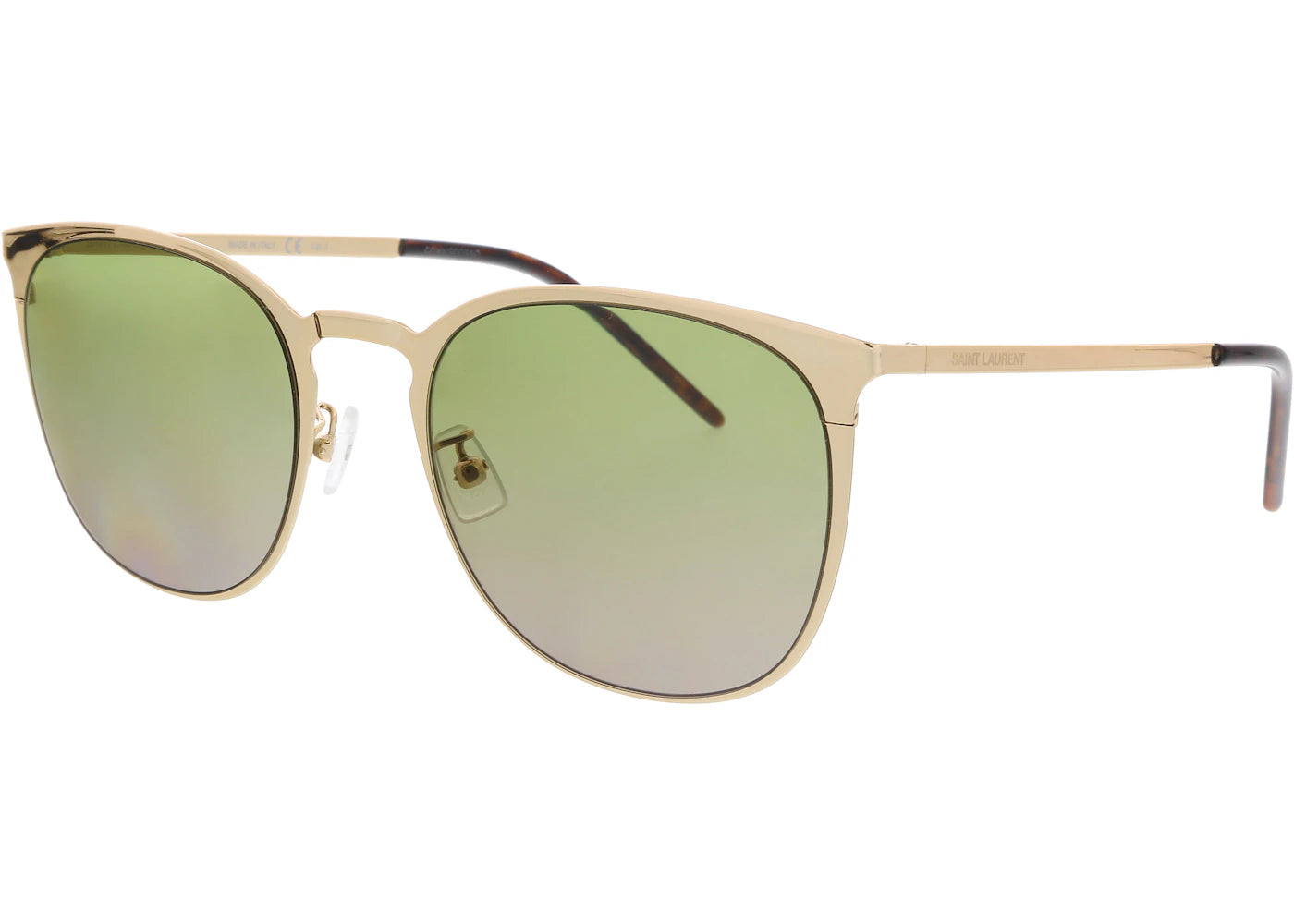 Saint Laurent Round Sunglasses Gold