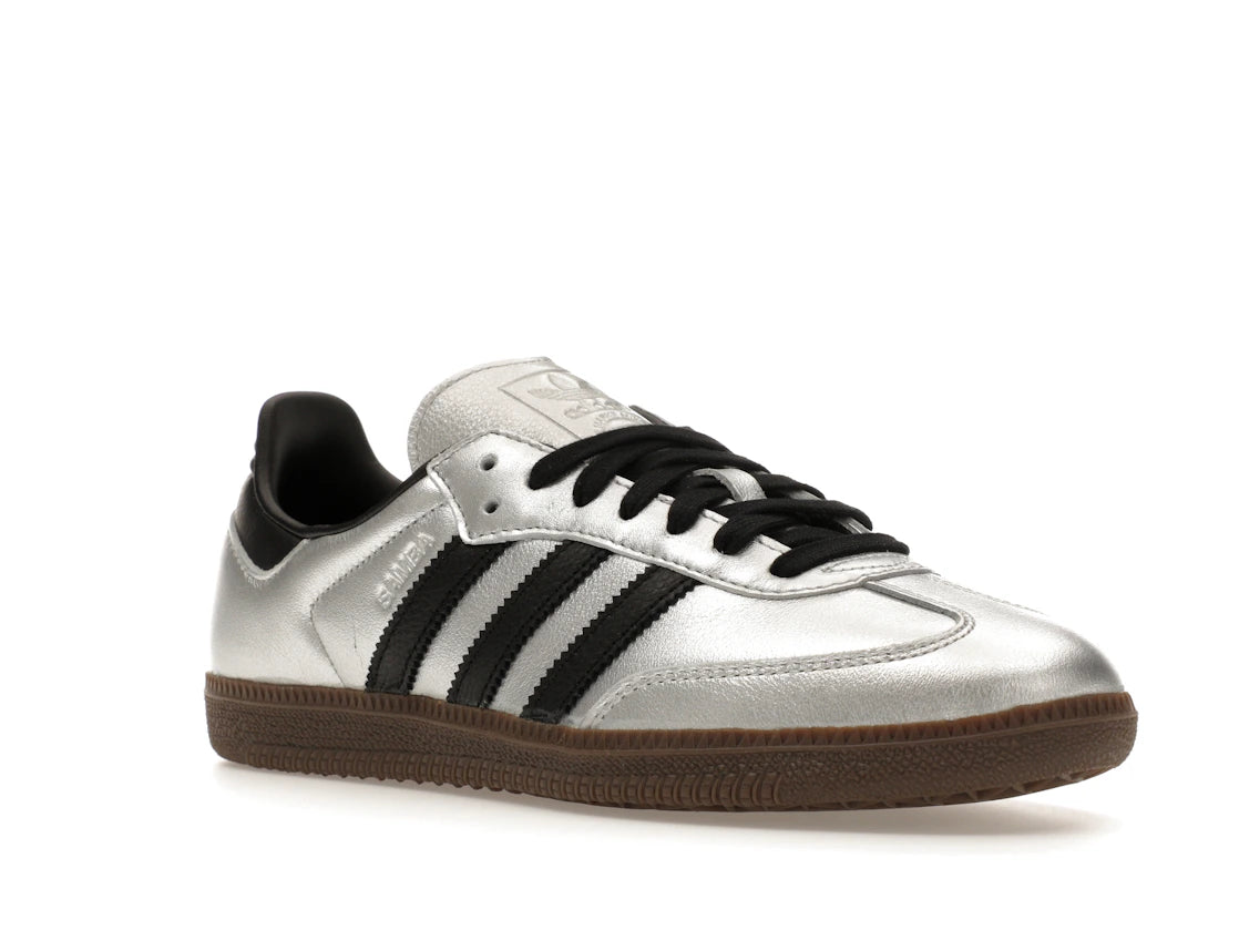 adidas Samba OG Silver Metallic Black Gum