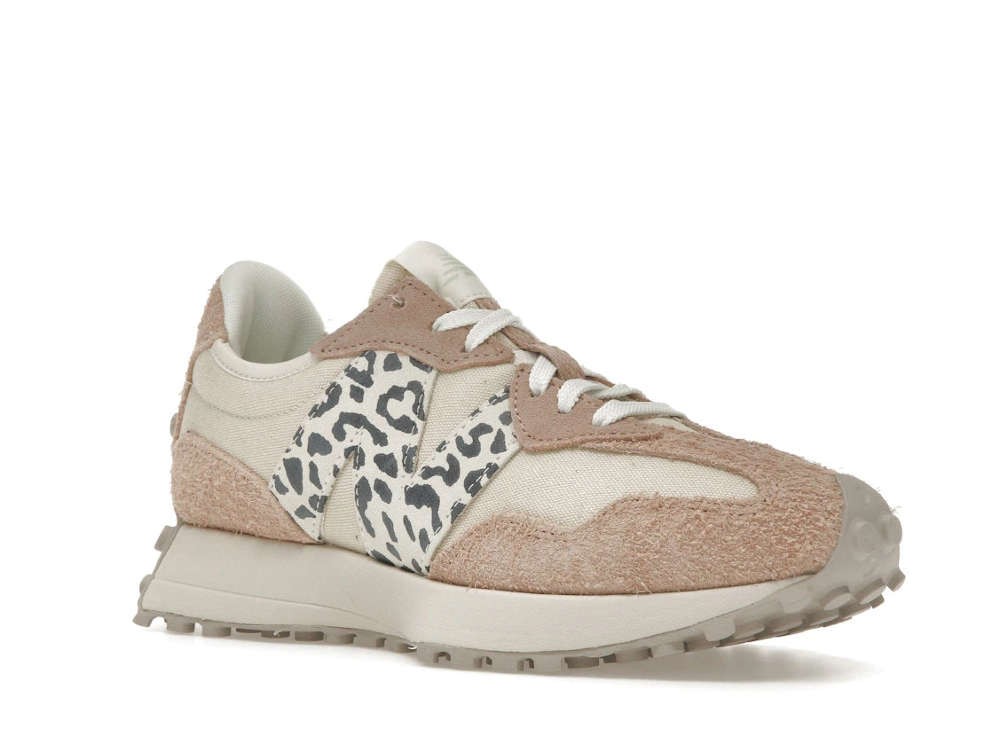 New Balance 327 Flat Taupe Linen Leopard