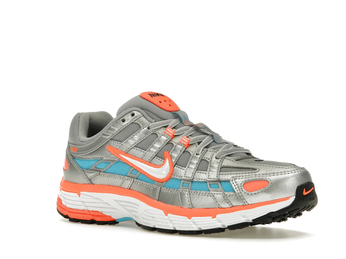 Nike P-6000 Metallic Silver Crimson Blue Fury